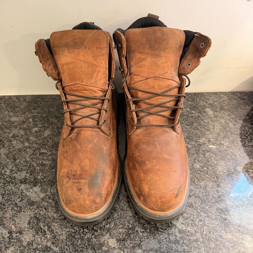 RED WING EH Resistant Steel Toe Waterproof 6” Leather Boots 4215 USA MADE SZ. 14